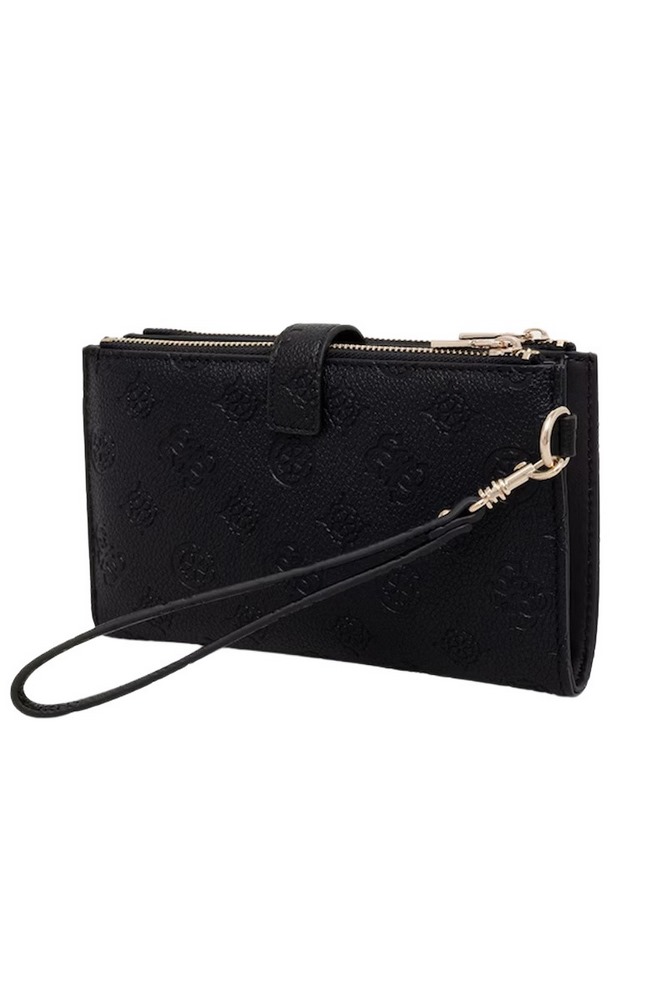 GUESS BLAKE SLG DOUBLE ZIP ORGANIZER ΠΟΡΤΟΦΟΛΙ ΓΥΝΑΙΚΕΙΟ BLACK