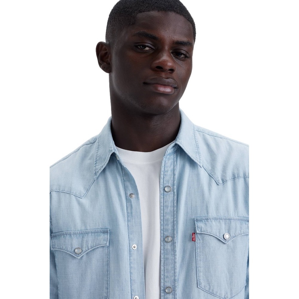 LEVIS BARSTOW WESTERN STANDARD 857440066 ΠΟΥΚΑΜΙΣΟ ΑΝΔΡΙΚΟ BLUE