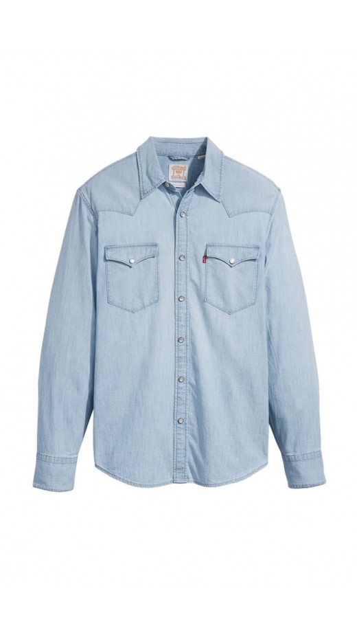 LEVIS BARSTOW WESTERN STANDARD 857440066 ΠΟΥΚΑΜΙΣΟ ΑΝΔΡΙΚΟ BLUE
