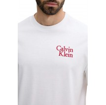 CALVIN KLEIN JEANS CLVN RSRT SCR T-SHIRT ΜΠΛΟΥΖΑ ΑΝΔΡΙΚΗ BRIGHT WHITE