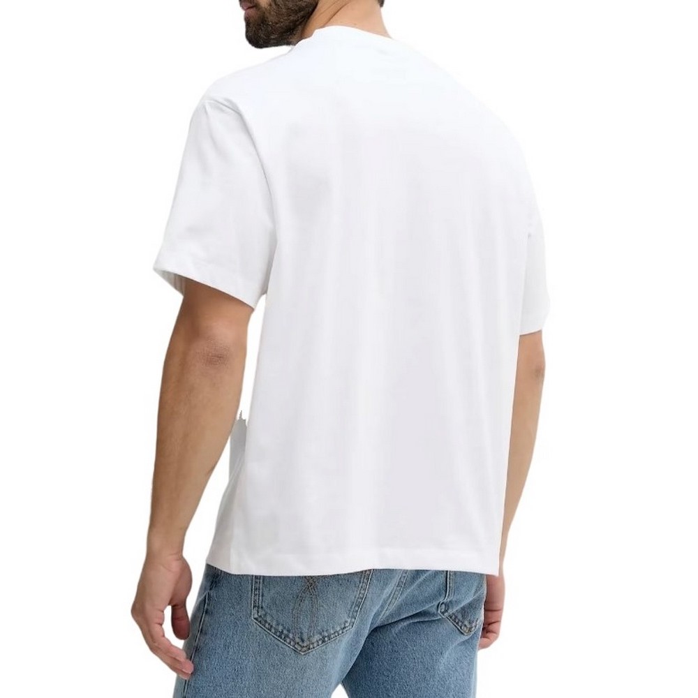 CALVIN KLEIN JEANS CLVN RSRT SCR T-SHIRT ΜΠΛΟΥΖΑ ΑΝΔΡΙΚΗ BRIGHT WHITE