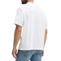 CALVIN KLEIN JEANS CLVN RSRT SCR T-SHIRT ΜΠΛΟΥΖΑ ΑΝΔΡΙΚΗ BRIGHT WHITE