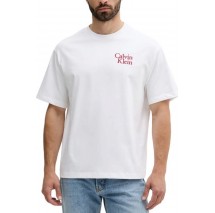 CALVIN KLEIN JEANS CLVN RSRT SCR T-SHIRT ΜΠΛΟΥΖΑ ΑΝΔΡΙΚΗ BRIGHT WHITE