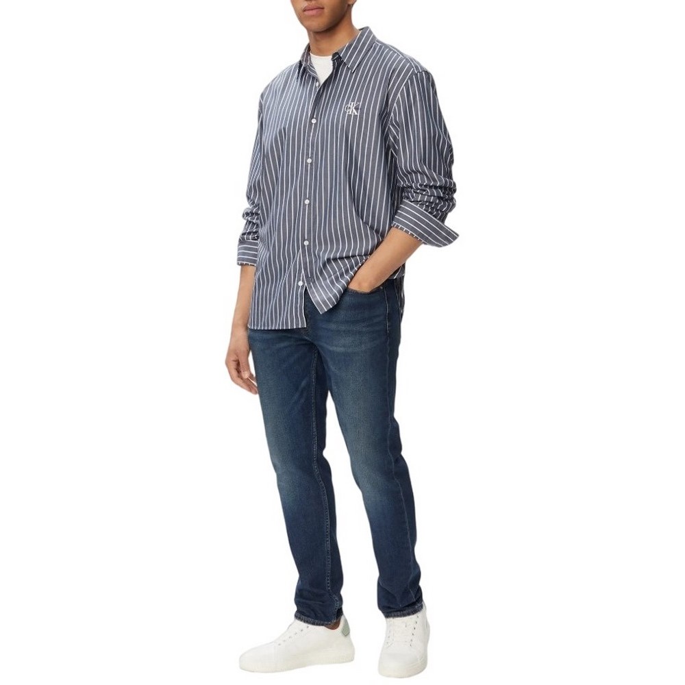 CALVIN KLEIN JEANS CLASSIC TAPER CELTIC OCEAN ΤΖΙΝ ΠΑΝΤΕΛΟΝΙ ΑΝΔΡΙΚΟ BLUΕ DENIM