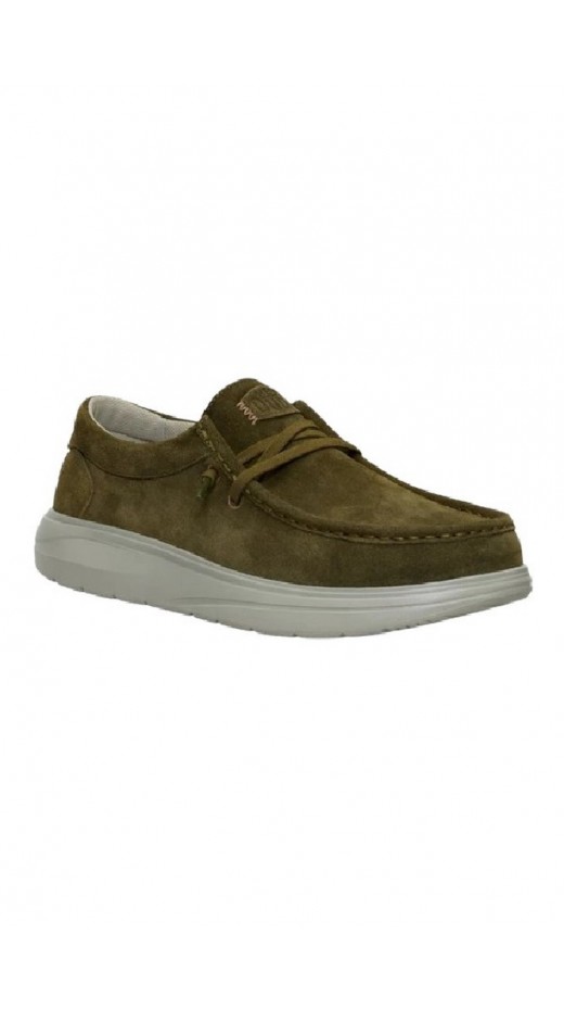 HEY DUDE WALLY COMF SUEDE ΠΑΠΟΥΤΣΙ ΑΝΔΡΙΚΟ OLIVE