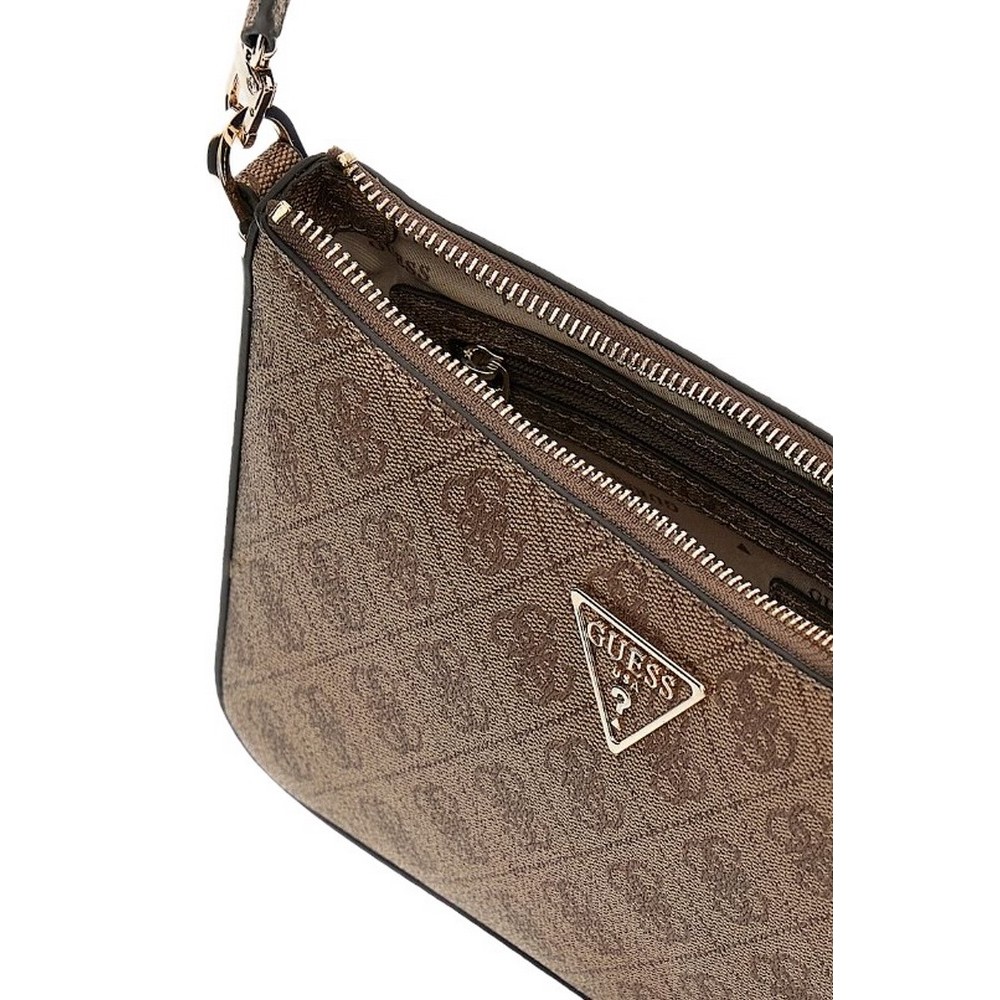 GUESS ECO ERICA TOP ZIP SHOULDER BAG ΤΣΑΝΤΑ ΓΥΝΑΙΚΕΙΑ LATTE