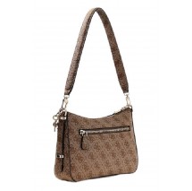 GUESS ECO ERICA TOP ZIP SHOULDER BAG ΤΣΑΝΤΑ ΓΥΝΑΙΚΕΙΑ LATTE