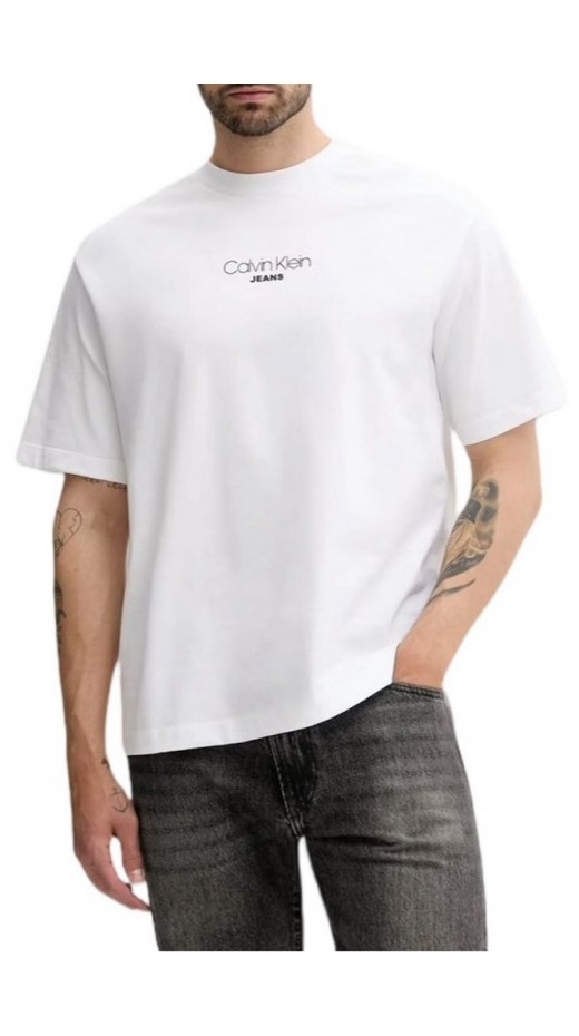 CALVIN KLEIN JEANS RLXD FIT GRAPHIC TEE T-SHIRT ΜΠΛΟΥΖΑ ΑΝΔΡΙΚΗ BRIGHT WHITE
