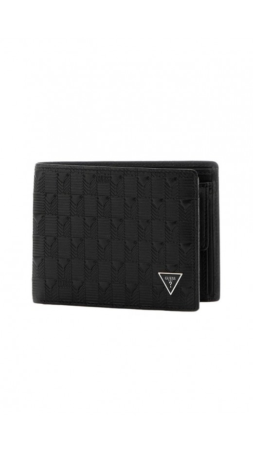 GUESS MADRID BILLFOLD W COIN POCKET ΠΟΡΤΟΦΟΛΙ ΑΝΔΡΙΚΟ BLACK