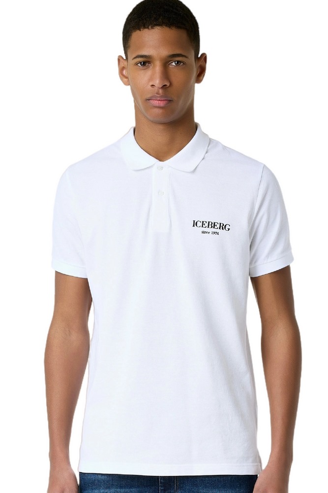 ICEBERG T-SHIRT ΜΠΛΟΥΖΑ POLO ΑΝΔΡΙΚΗ WHITE