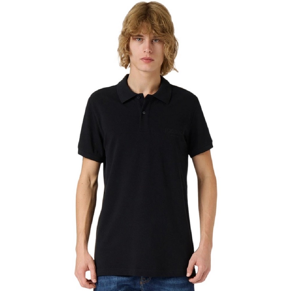 ICEBERG T-SHIRT ΜΠΛΟΥΖΑ POLO ΑΝΔΡΙΚΗ BLACK