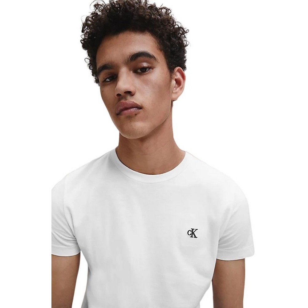 CALVIN KLEIN JEANS CK ESSENTIAL SLIM TEE T-SHIRT ΑΝΔΡΙΚΟ WHITE