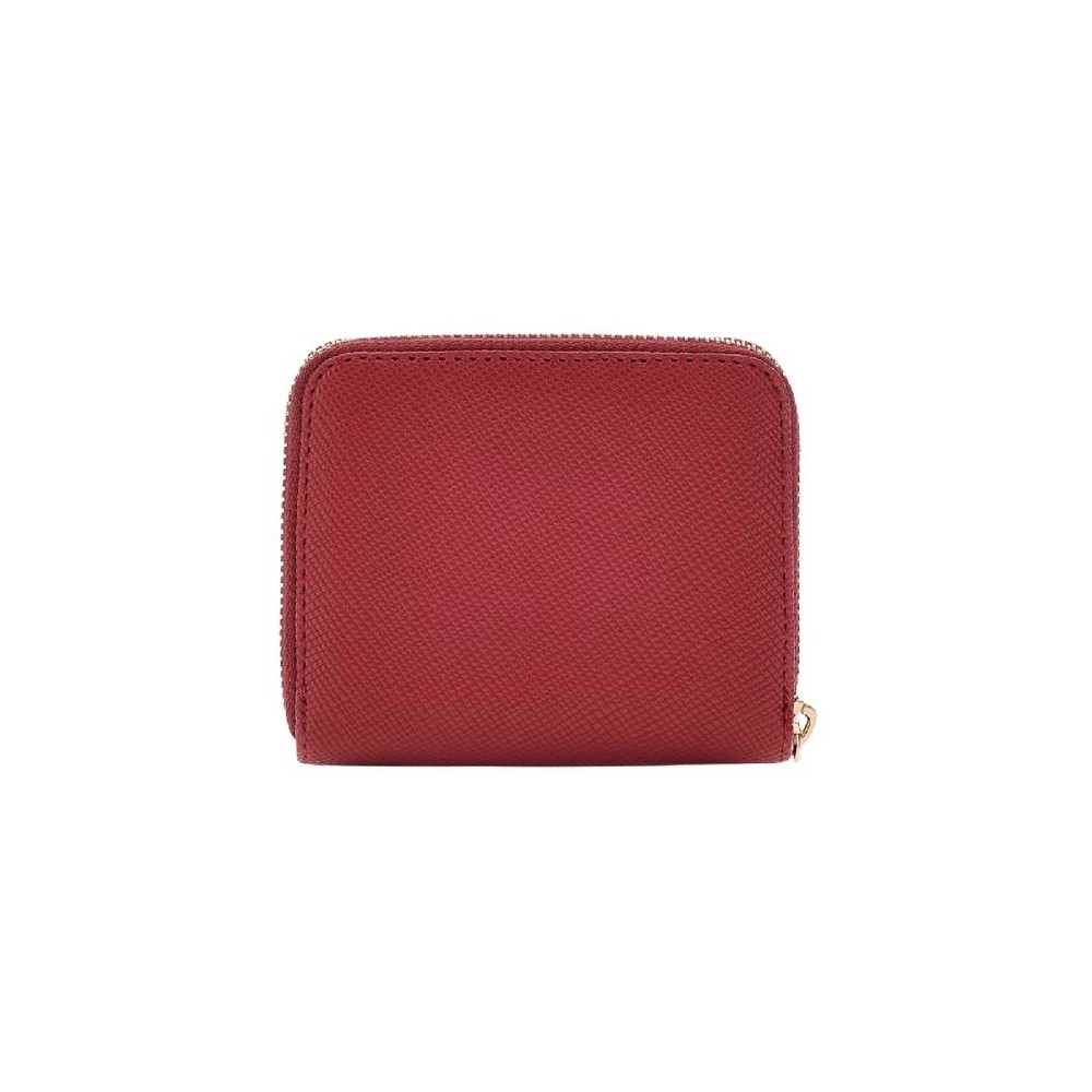 GUESS LAUREL II SLG SMALL ZIP AROUND ΠΟΡΤΟΦΟΛΙ ΓΥΝΑΙΚΕΙΟ DARK RED