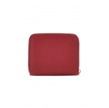 GUESS LAUREL II SLG SMALL ZIP AROUND ΠΟΡΤΟΦΟΛΙ ΓΥΝΑΙΚΕΙΟ DARK RED