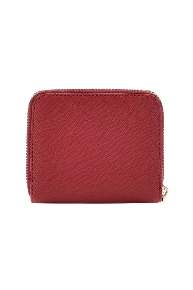 GUESS LAUREL II SLG SMALL ZIP AROUND ΠΟΡΤΟΦΟΛΙ ΓΥΝΑΙΚΕΙΟ DARK RED