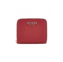 GUESS LAUREL II SLG SMALL ZIP AROUND ΠΟΡΤΟΦΟΛΙ ΓΥΝΑΙΚΕΙΟ DARK RED