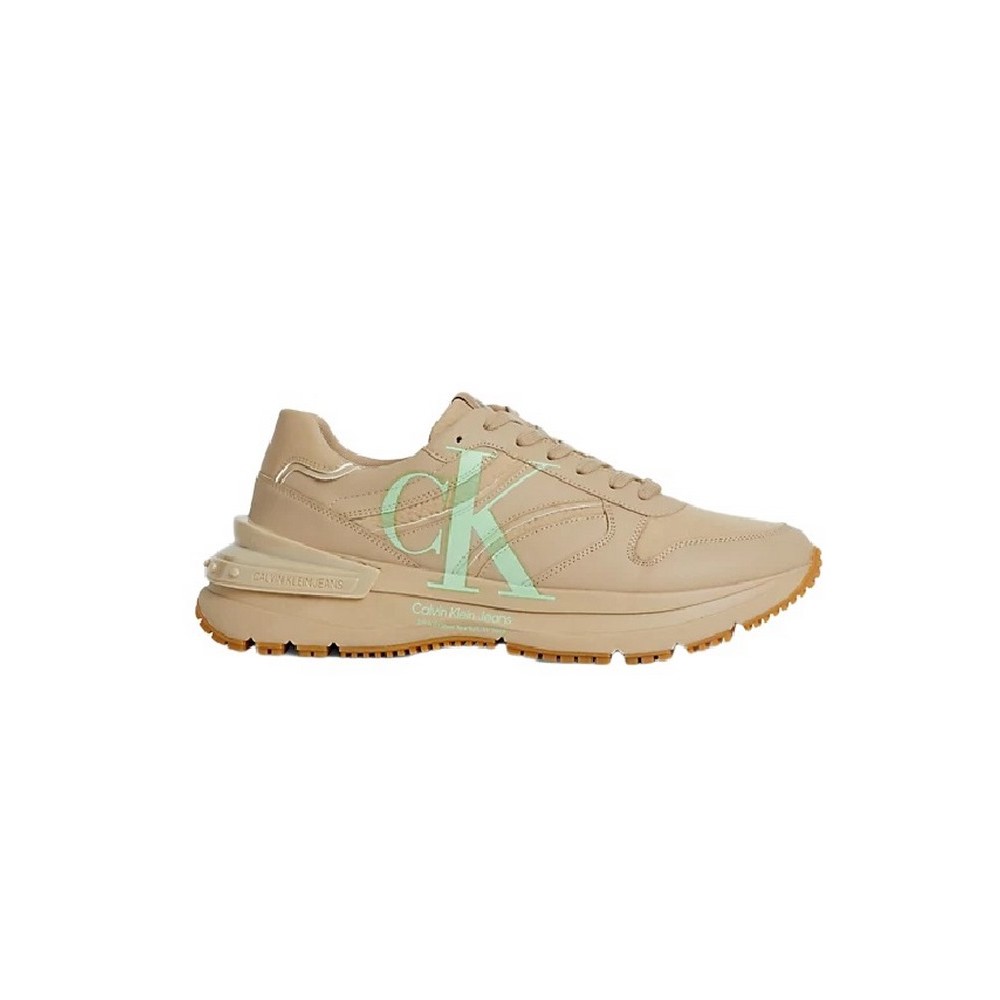 CALVIN KLEIN JEANS CHUNKY RUNNER OVERSIZED BRAND ΠΑΠΟΥΤΣΙ ΑΝΔΡΙΚΟ BEIGE