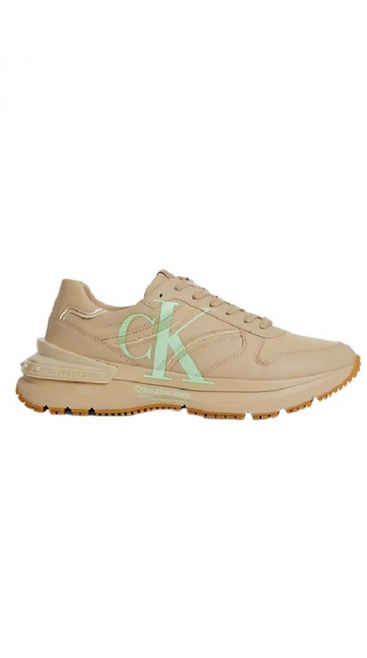 CALVIN KLEIN JEANS CHUNKY RUNNER OVERSIZED BRAND ΠΑΠΟΥΤΣΙ ΑΝΔΡΙΚΟ BEIGE