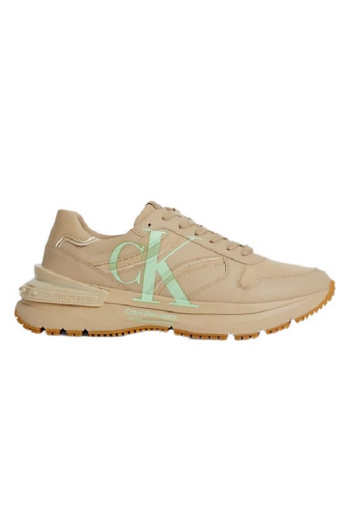 CALVIN KLEIN JEANS CHUNKY RUNNER OVERSIZED BRAND ΠΑΠΟΥΤΣΙ ΑΝΔΡΙΚΟ BEIGE