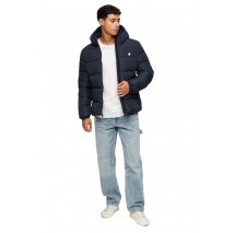 SUPERDRY HOODED SPORTS JACKET ΜΠΟΥΦΑΝ ΑΝΔΡΙΚΟ DEEP NAVY