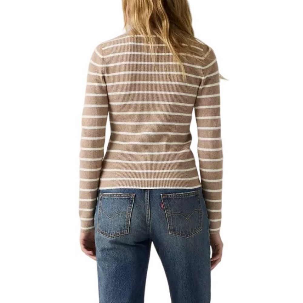 LEVIS RIB CREW SWEATER ΜΠΛΟΥΖΑ ΠΛΕΚΤΗ ΓΥΝΑΙΚΕΙΑ BEIGE