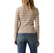 LEVIS RIB CREW SWEATER ΜΠΛΟΥΖΑ ΠΛΕΚΤΗ ΓΥΝΑΙΚΕΙΑ BEIGE