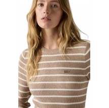 LEVIS RIB CREW SWEATER ΜΠΛΟΥΖΑ ΠΛΕΚΤΗ ΓΥΝΑΙΚΕΙΑ BEIGE