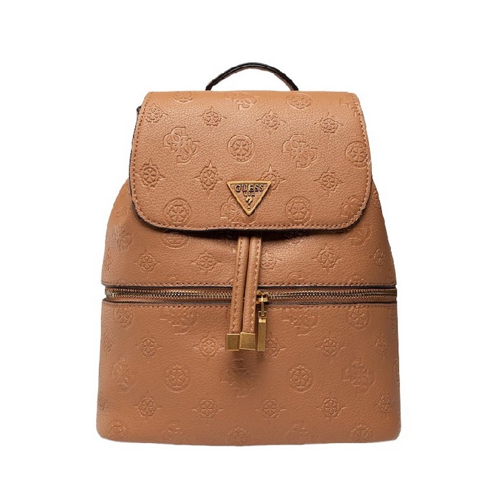 ΤΣΑΝΤΑ HELAINA FLAP BACKPACK ΓΥΝΑΙΚΕΙΑ GUESS TAN