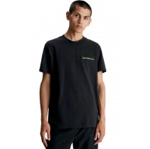 CALVIN KLEIN JEANS LOGO TAPE TEE T-SHIRT ΑΝΔΡΙΚΟ BLACK