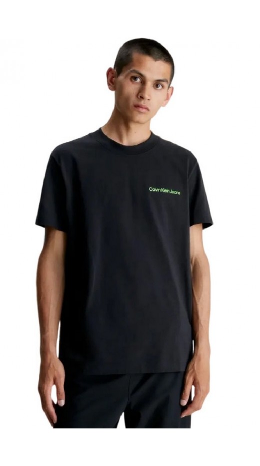 CALVIN KLEIN JEANS LOGO TAPE TEE T-SHIRT ΑΝΔΡΙΚΟ BLACK