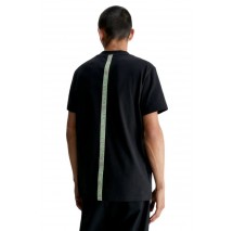CALVIN KLEIN JEANS LOGO TAPE TEE T-SHIRT ΑΝΔΡΙΚΟ BLACK