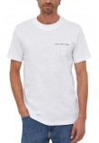 CALVIN KLEIN JEANS LOGO TAPE TEE T-SHIRT ΑΝΔΡΙΚΟ WHITE