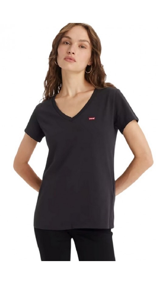 LEVIS® PERFECT VNECK  T-SHIRT ΜΠΛΟΥΖΑ ΓΥΝΑΙΚΕΙΑ BLACK