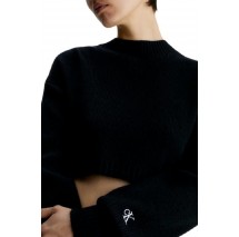CALVIN KLEIN JEANS SHORT LAMBSWOOL SWEATER ΜΠΛΟΥΖΑ ΓΥΝΑΙΚΕΙΑ BLACK
