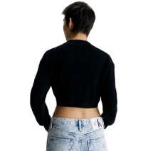 CALVIN KLEIN JEANS SHORT LAMBSWOOL SWEATER ΜΠΛΟΥΖΑ ΓΥΝΑΙΚΕΙΑ BLACK