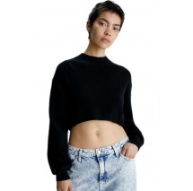 CALVIN KLEIN JEANS SHORT LAMBSWOOL SWEATER ΜΠΛΟΥΖΑ ΓΥΝΑΙΚΕΙΑ BLACK