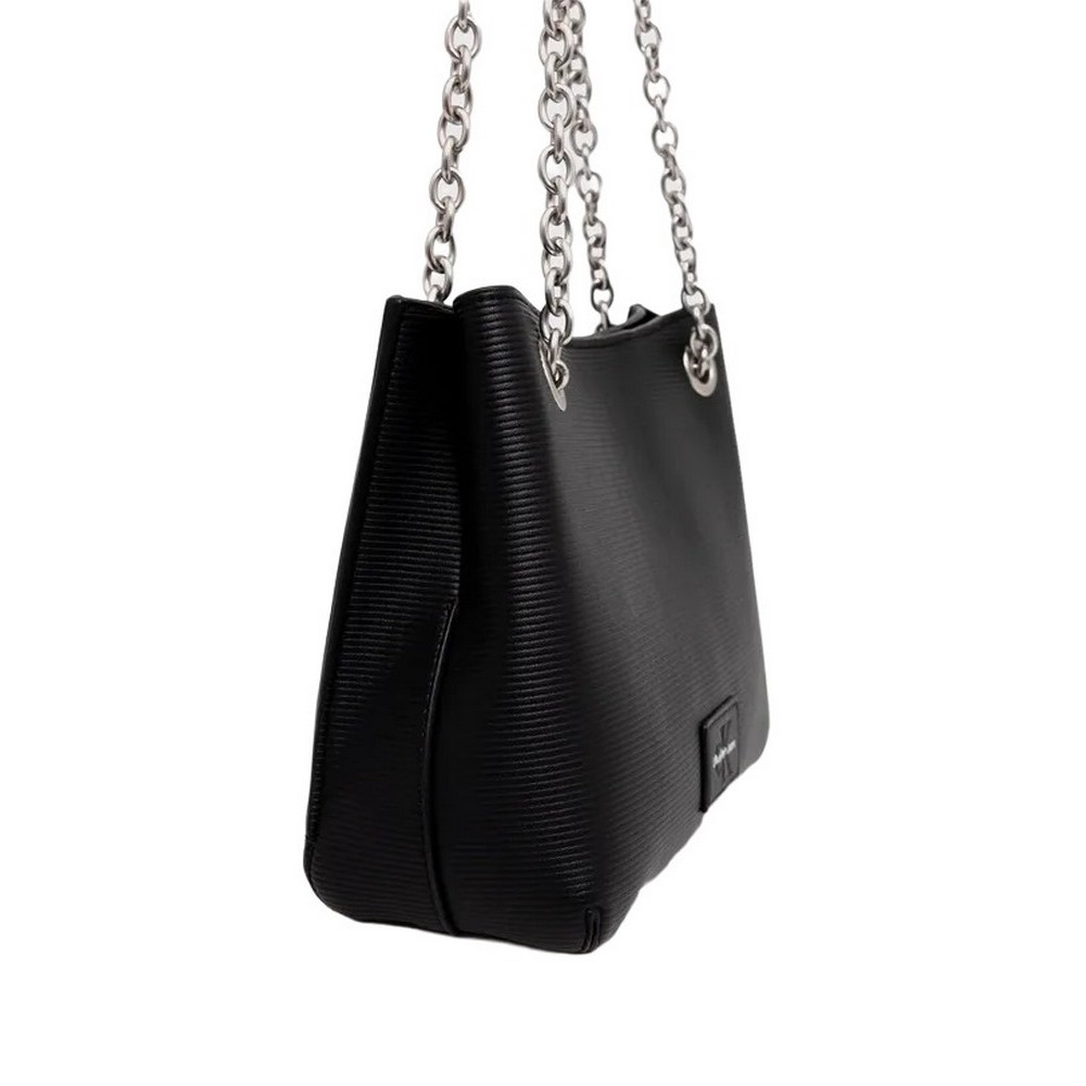 Calvin Klein Purse Grey Estelle Croco Tote Bag Black Pouch Combo