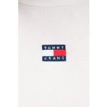 TOMMY JEANS SLIM SH BADGE RIB TANK ΤΟΠ ΓΥΝΑΙΚΕΙΟ ECRU