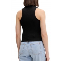 TOMMY JEANS SLIM SH BADGE RIB TANK ΤΟΠ ΓΥΝΑΙΚΕΙΟ BLACK