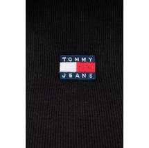 TOMMY JEANS SLIM SH BADGE RIB TANK ΤΟΠ ΓΥΝΑΙΚΕΙΟ BLACK