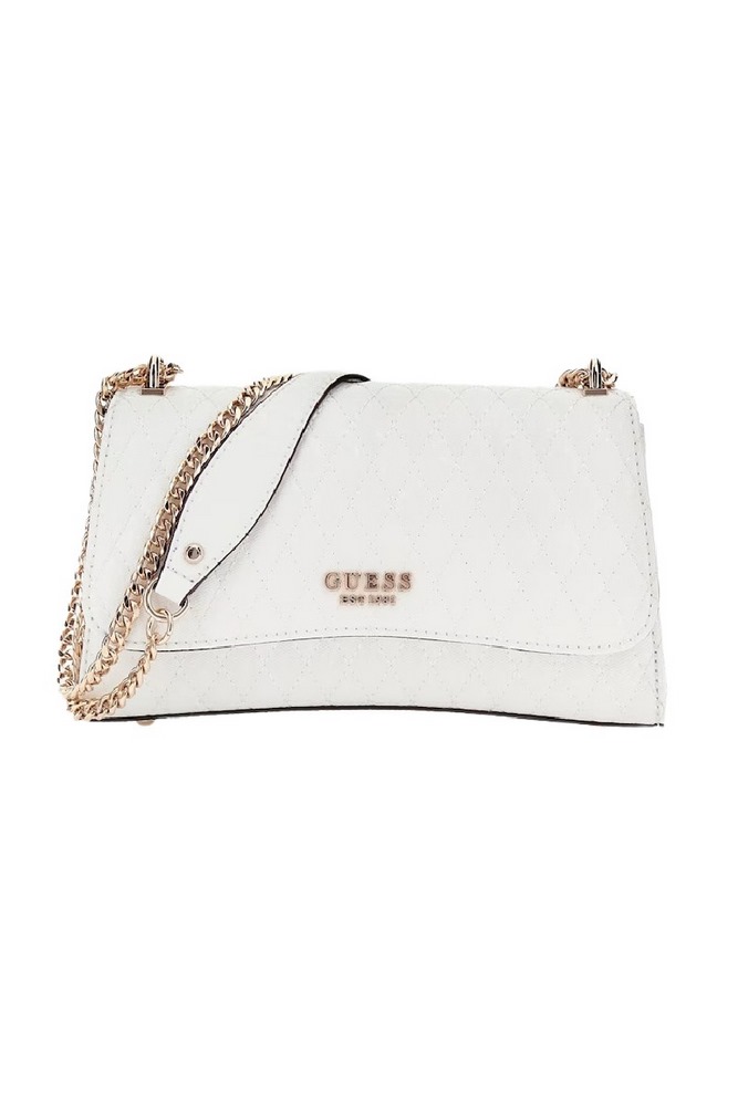 GUESS BETULA CONVERTIBLE XBODY FLAP ΤΣΑΝΤΑ ΓΥΝΑΙΚΕΙΑ WHITE