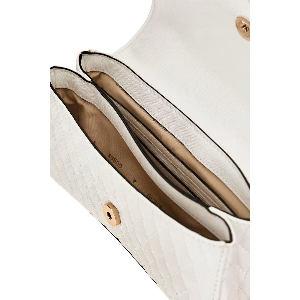 GUESS BETULA CONVERTIBLE XBODY FLAP ΤΣΑΝΤΑ ΓΥΝΑΙΚΕΙΑ WHITE