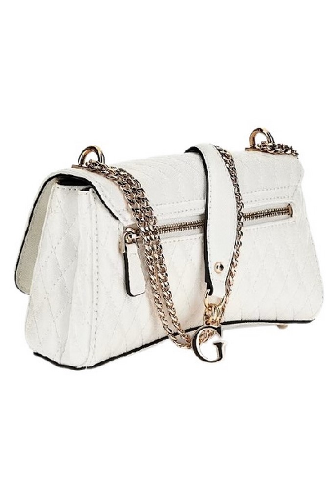GUESS BETULA CONVERTIBLE XBODY FLAP ΤΣΑΝΤΑ ΓΥΝΑΙΚΕΙΑ WHITE