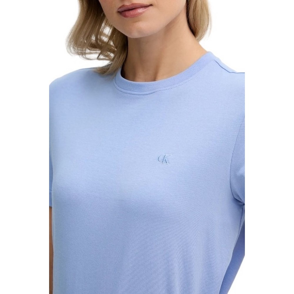 CALVIN KLEIN JEANS ARCHIVE JERSEY CREW TEE T-SHIRT ΜΠΛΟΥΖΑ ΓΥΝΑΙΚΕΙΑ CIEL