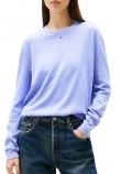TOMMY JEANS ESSENTIAL CREW SWEATER EXT ΜΠΛΟΥΖΑ ΠΛΕΚΤΗ ΓΥΝΑΙΚΕΙΑ LILA