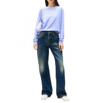 TOMMY JEANS ESSENTIAL CREW SWEATER EXT ΜΠΛΟΥΖΑ ΠΛΕΚΤΗ ΓΥΝΑΙΚΕΙΑ LILA