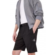 CALVIN KLEIN JEANS LINEN BELTED SHORT ΒΕΡΜΟΥΔΑ ΑΝΔΡΙΚΗ BLACK