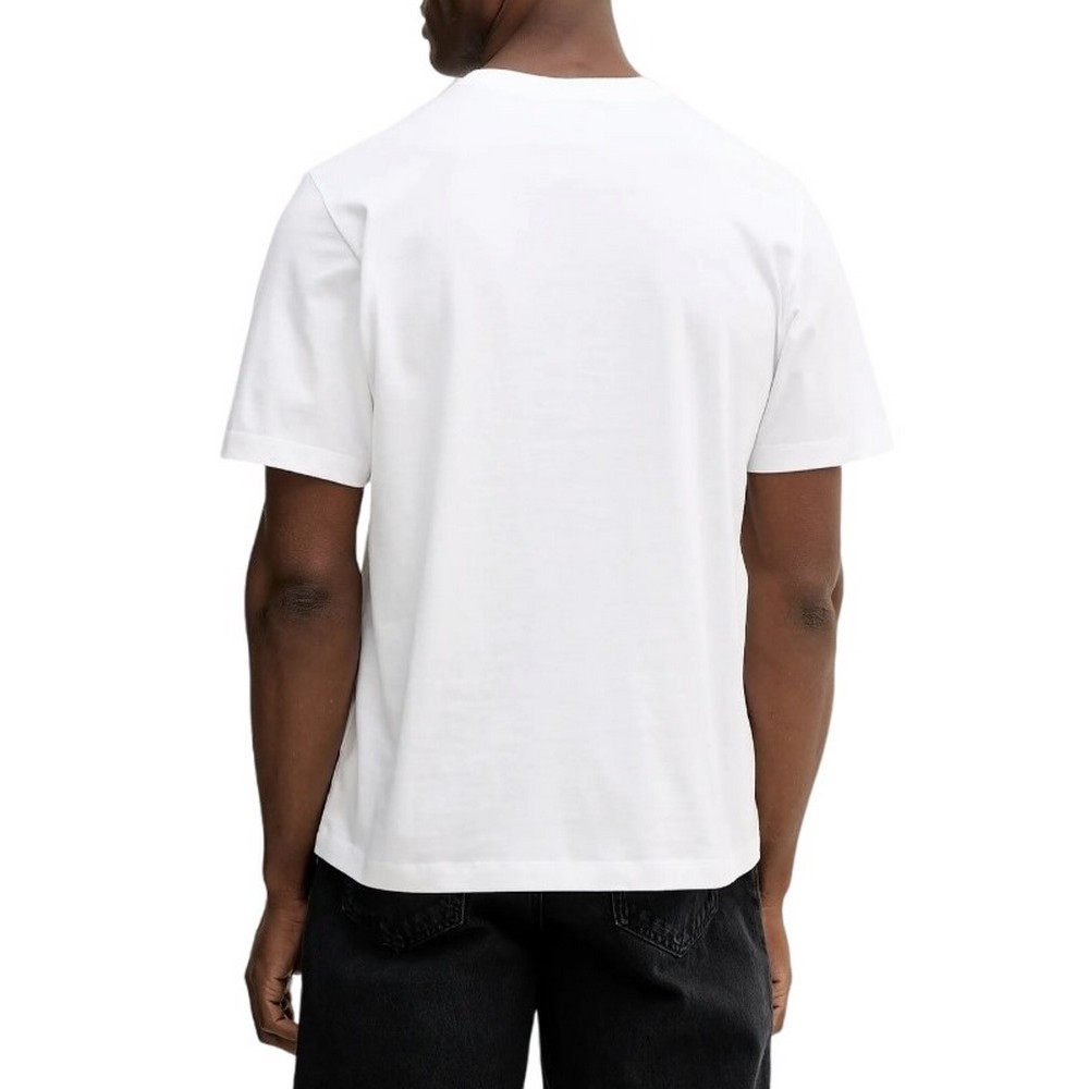 CALVIN KLEIN JEANS 20S LN CALVIN COLLEGE GRAPHIC T-SHIRT ΜΠΛΟΥΖΑ ΑΝΔΡΙΚΗ WHITE
