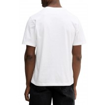 CALVIN KLEIN JEANS 20S LN CALVIN COLLEGE GRAPHIC T-SHIRT ΜΠΛΟΥΖΑ ΑΝΔΡΙΚΗ WHITE