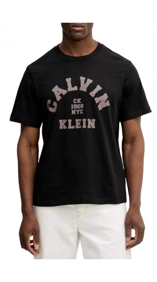 CALVIN KLEIN JEANS 20S LN CALVIN COLLEGE GRAPHIC T-SHIRT ΜΠΛΟΥΖΑ ΑΝΔΡΙΚΗ BLACK